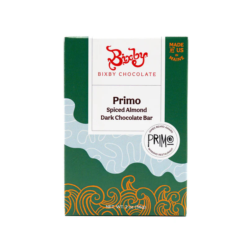 Primo Spiced Almond 70% Dark Chocolate Bar Case