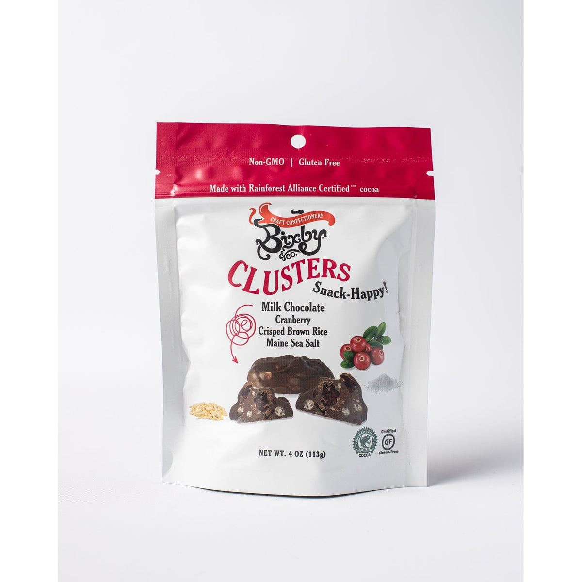 Milk Chocolate + Cranberry + Crisped Brown Rice + Maine Sea Salt Cluster Case