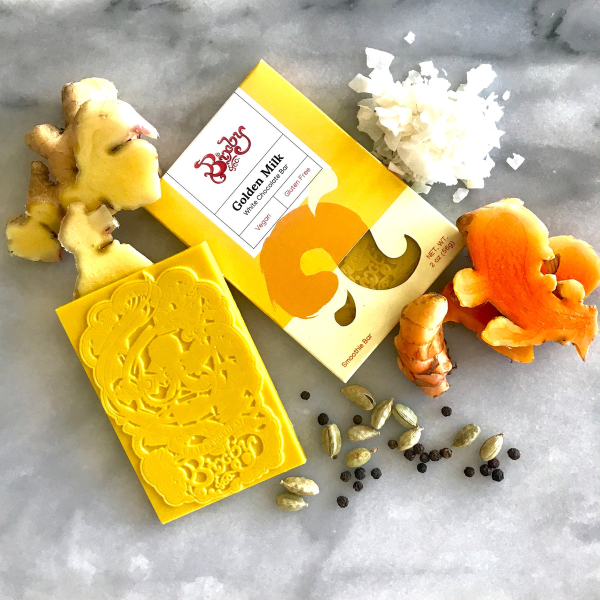 Golden Milk White Chocolate Bar (Vegan) Case