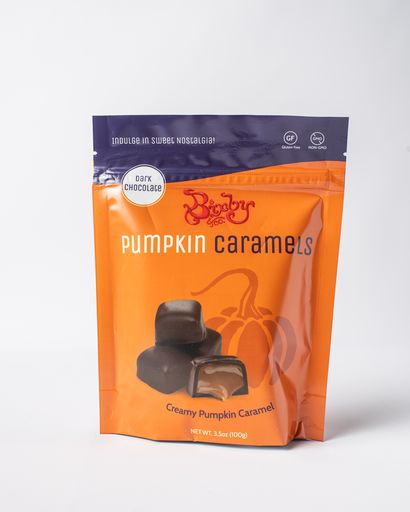 Dark Chocolate Pumpkin Caramels Case