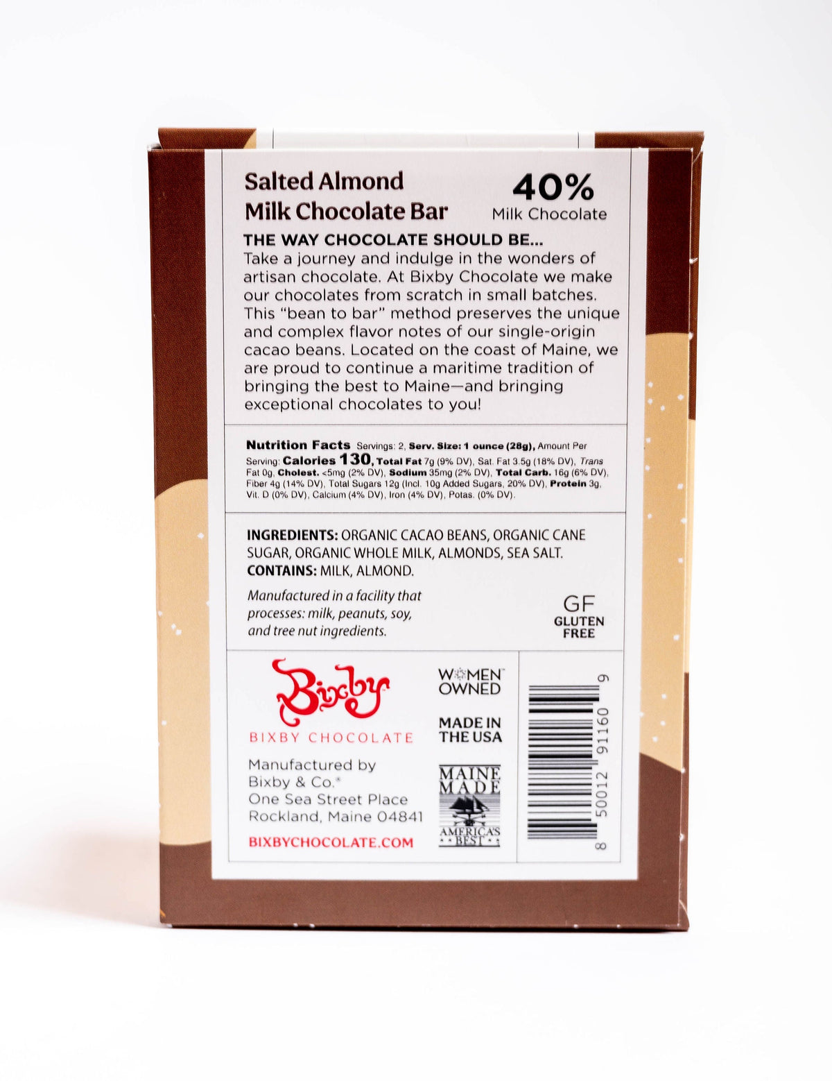 Milk Chocolate Salted Almond Chocolate Bar