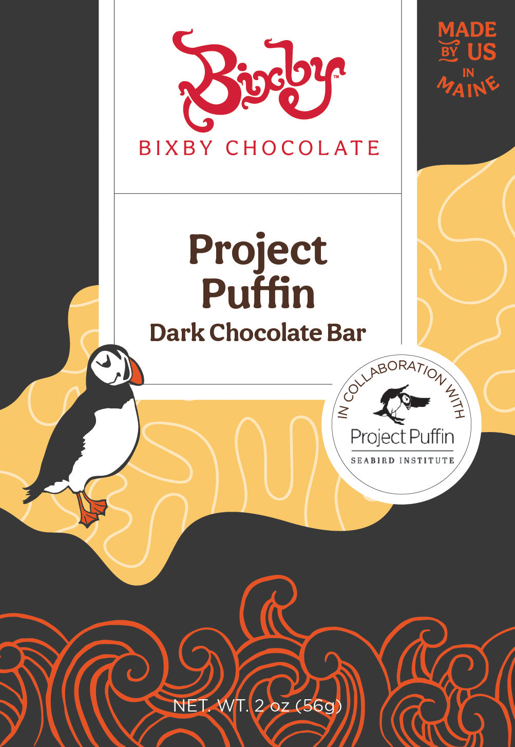 Organic 70% Dark Chocolate Puffin Bean To Bar Case